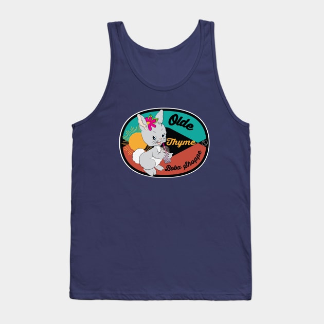 Bubble Tea Bunny Tank Top by AltTabStudio